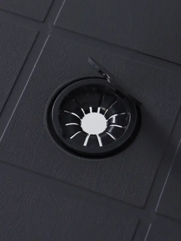 Стол садовый &laquo;Атлант&raquo;, 80&times;80&times;76.5 см, круглый, пластиковый, цвет графитовый