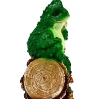 Садовая фигура 28 х 26 х _ см полистоун Лагушка на бревне