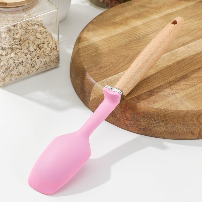 Лопатка Доляна «Стелла», 31 см, цвет розовый