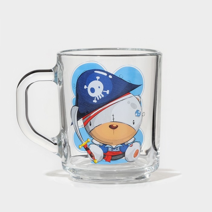 Кружка «Верные друзья», стеклянная, 200 мл, рисунок МИКС