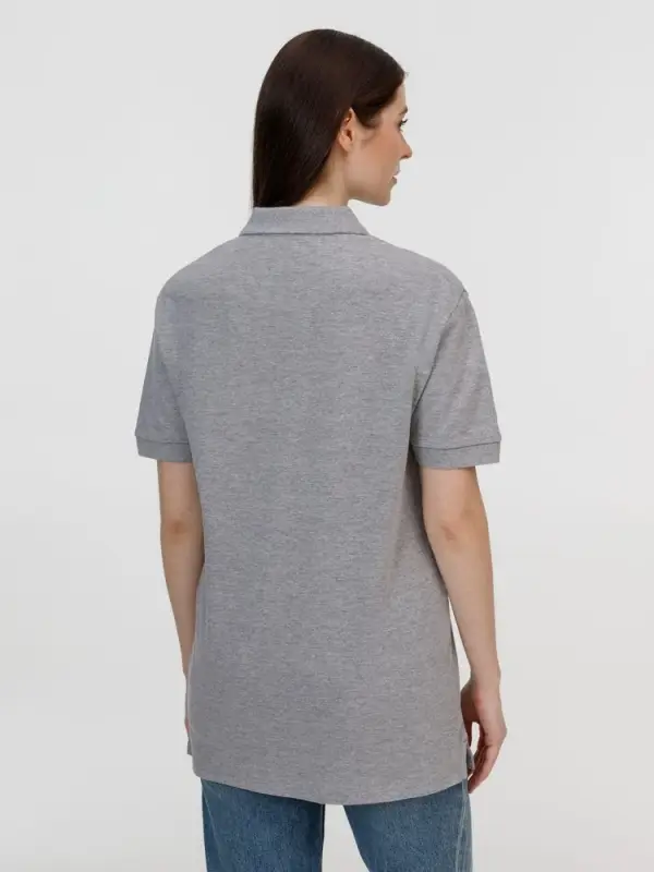 Рубашка поло унисекс Pacific, серый меланж, размер XXL