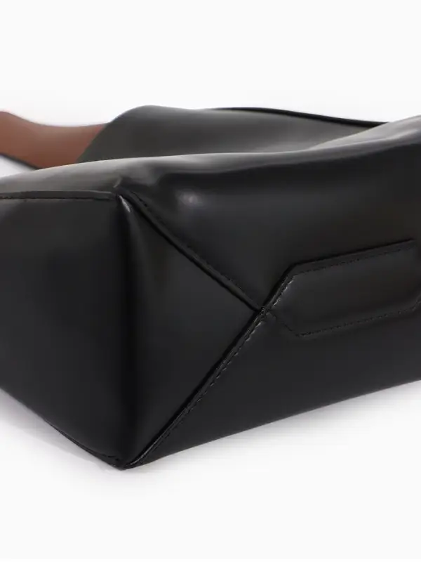 Сумка женская TEXTURA на винтовом замке, 24&times;11&times;24 см, чёрная