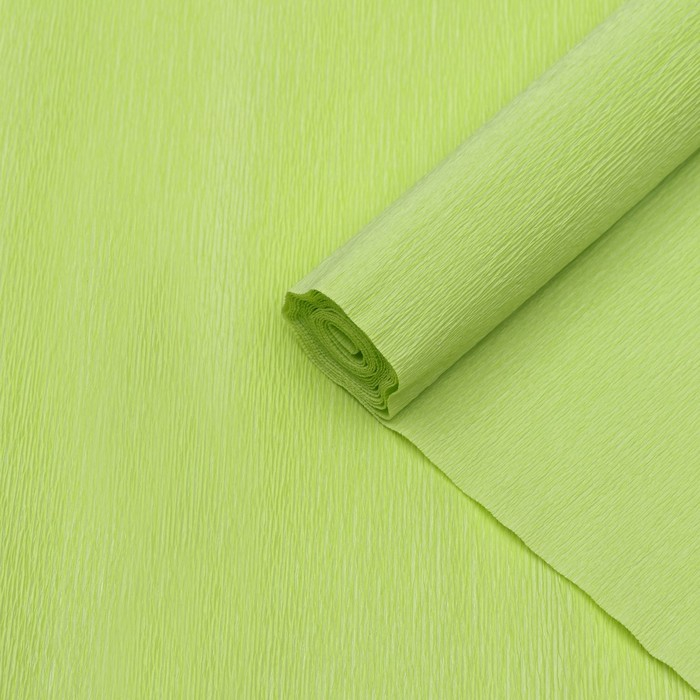 Бумага гофрированная, 558  Бумага гофрированная, 558 "Салатовая", 0,5 х 2,5 м
