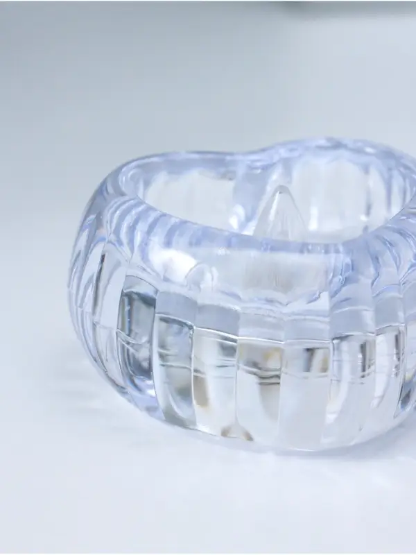 Светодиодная свеча LED - ночник RISALUX &laquo;Сердце в льдинке&raquo;, 3&times;LR1130, прозрачный, 5.5&times;5.5&times;3.3 см