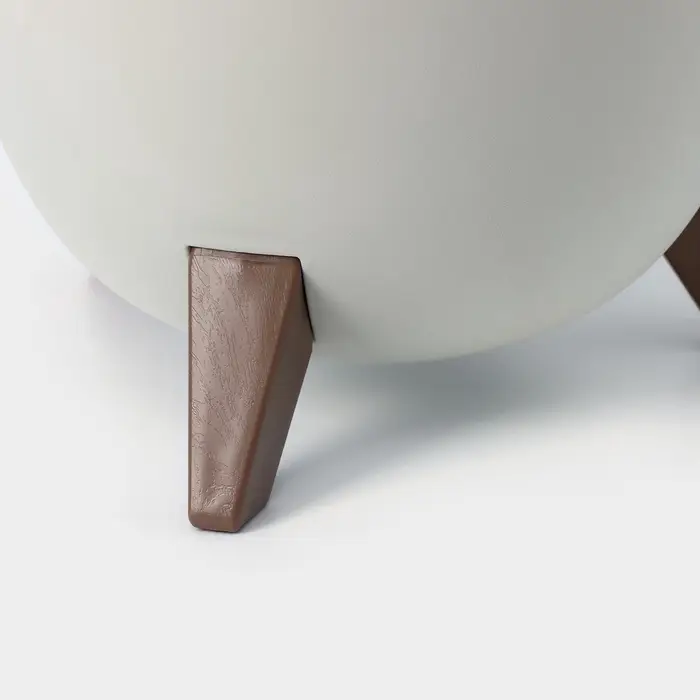 Кашпо для цветов на ножках &laquo;Флориан&raquo;, 12 л (11 л), d=35 см, h=25.5 см, со вставкой, белый ротанг