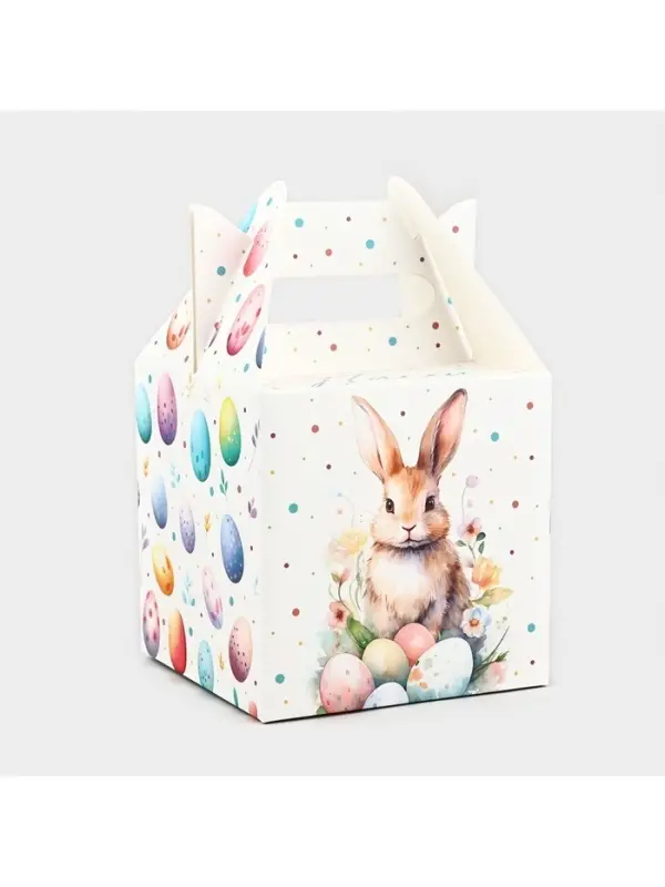 Коробка подарочная пасхальная &laquo;С праздником Пасхи&raquo;, 14&times;14&times;14 см, для кулича