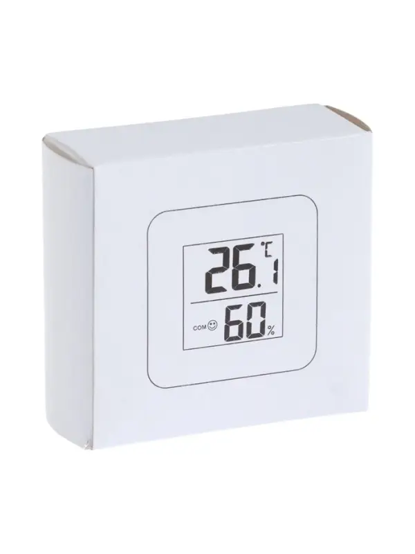 Термометр электронный LTR-08, датчик температуры, датчик влажности, белый