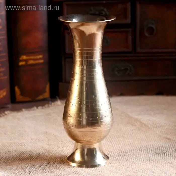 Ваза  Ваза "Адония" латунь 7,5х7,5х20 см