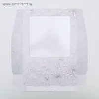 Кондитерская упаковка, коробка с ламинацией &laquo;Flowers&raquo;, 20&times;20&times;4 см