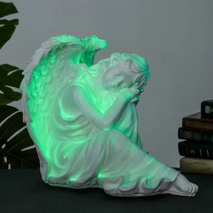 Фигурка светящаяся в темноте &laquo;Ангел-дева сидя&raquo;, 45&times;28&times;36 см
