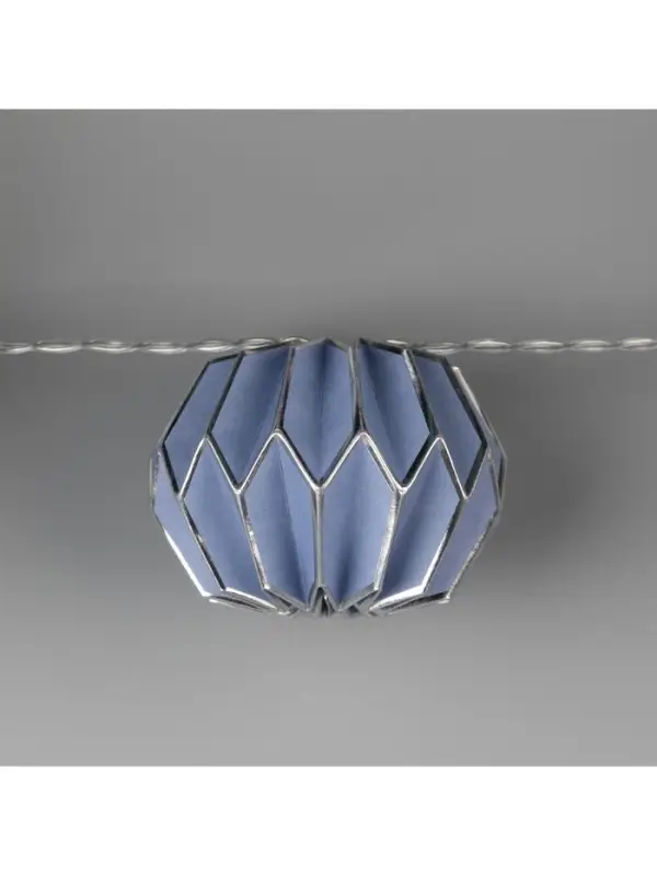 Гирлянда &laquo;Нить&raquo; 2 м с насадками &laquo;Синий фонарик&raquo;, IP20, прозрачная нить, 10 LED, от батареек АА&times;2, свечение тёплое белое