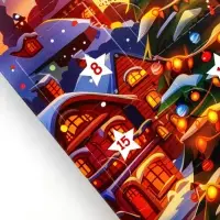 Адвент календарь новогодний с мёдом «С Новым Годом», облепиха, кедровые орешки, малина, цитрус, клубника