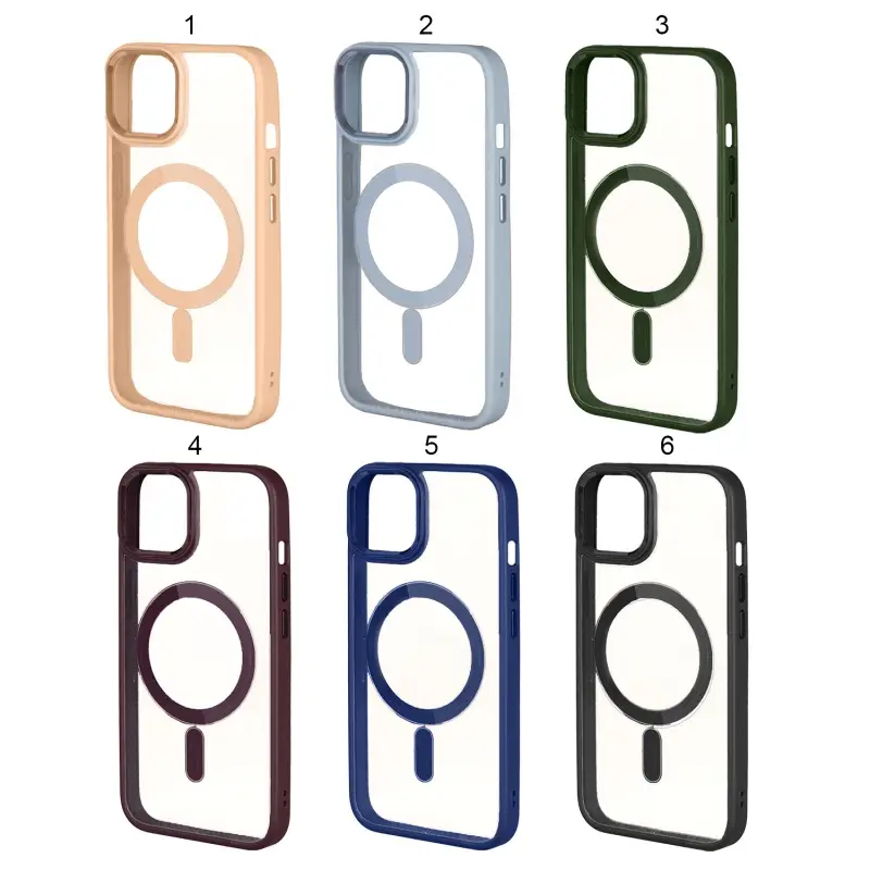 Чехол для iPhone 14 MagSafe цветной