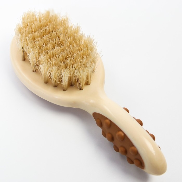 Детская щеточка с расческой, ворс из натуральной щетины Детская щеточка с расческой, ворс из натуральной щетины