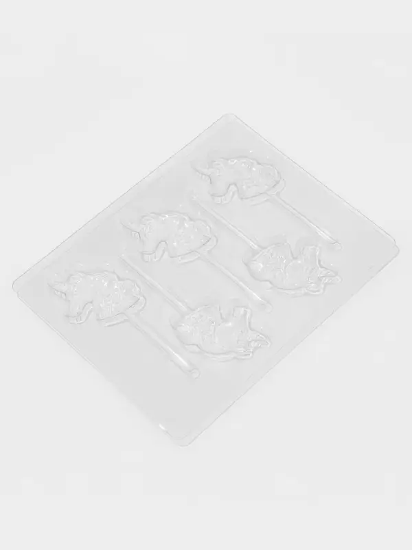 Форма для шоколада и конфет &laquo;Пони&raquo;, 5 ячеек, 24&times;18.5&times;1 см, пластик, прозрачная