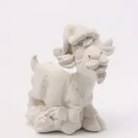 Фигурка декоративная &laquo;Козел в колпаке&raquo;, неокрашенный, 10&times;10&times;5 см, белая