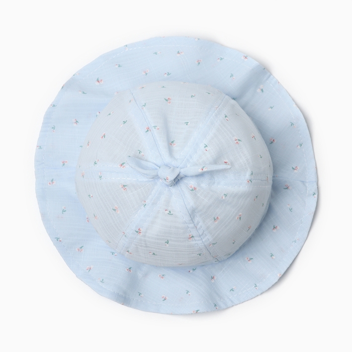 Панама детская Панама детская "Колокольчик" MINAKU, цвет голубой, р-р 48