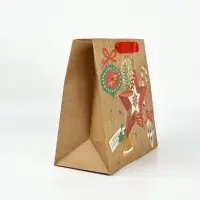 Пакеты подарочные новогодние &laquo;С новым годом&raquo;, набор 5 шт., 22&times;22&times;11 см