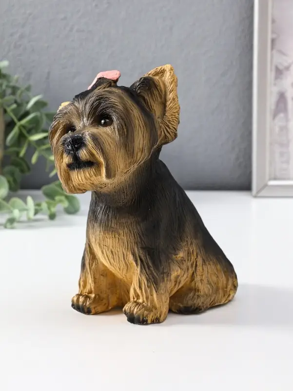 Копилка  Щенок Йорк, бежевый  21*13*20