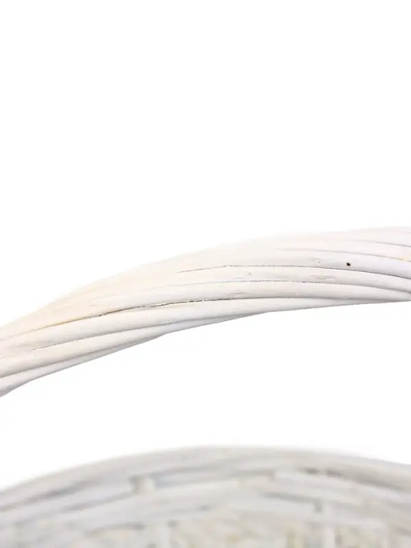 Набор корзин 3 шт ИВА 40x40x17 35х35x13 30х30x11 см ПЛЕТ ручка h=20/18/16 см бел