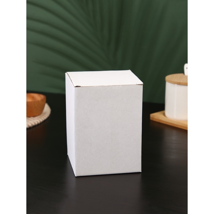 Банка стеклянная для хранения сыпучих продуктов «Вуд», 600 мл, 10×14 см, с деревянной крышкой