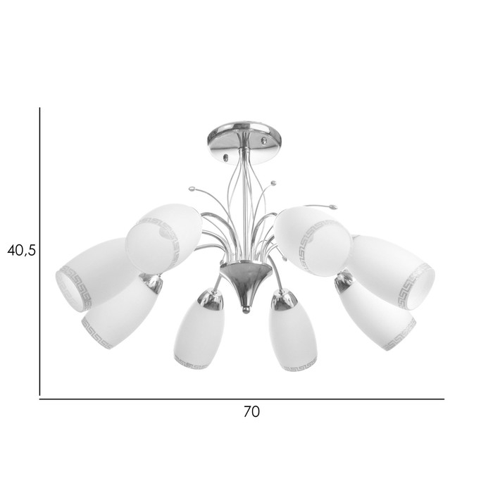 Люстра Люстра "Герти" 8х40Вт Е27 Хром МОДЕЛЬ: 2595292