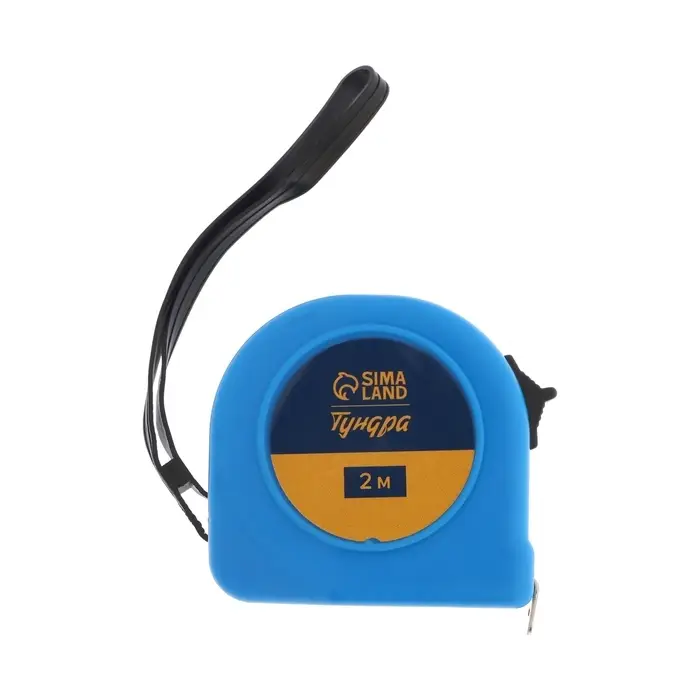 Рулетка ТУНДРА, пластиковый корпус, 2 м &times; 13 мм