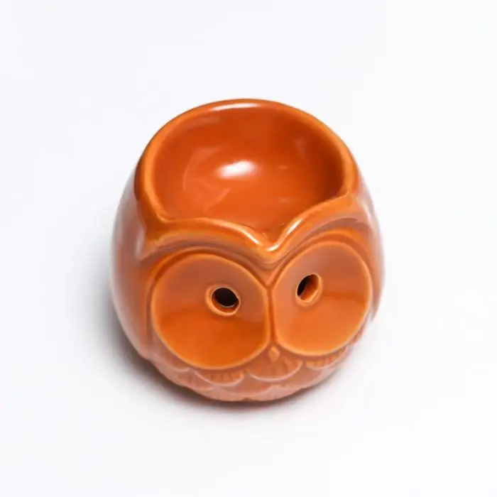 Аромалампа для эфирных масел &laquo;Совёнок&raquo;, керамика под шамот, 6.7&times;7.5&times;7.5 см, МИКС