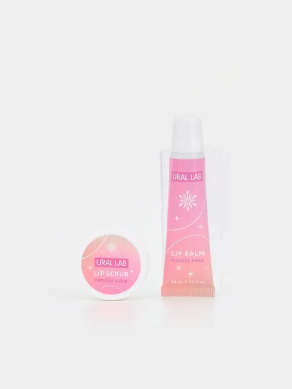 Подарочный набор новогодний Winter Fantasy, бальзам и скраб для губ, URAL LAB Подарочный набор новогодний Winter Fantasy, бальзам и скраб для губ, URAL LAB