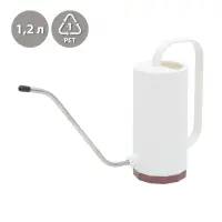 Лейка с длинным носиком, 1.2 л, без рассеивателя, белая, Greengo