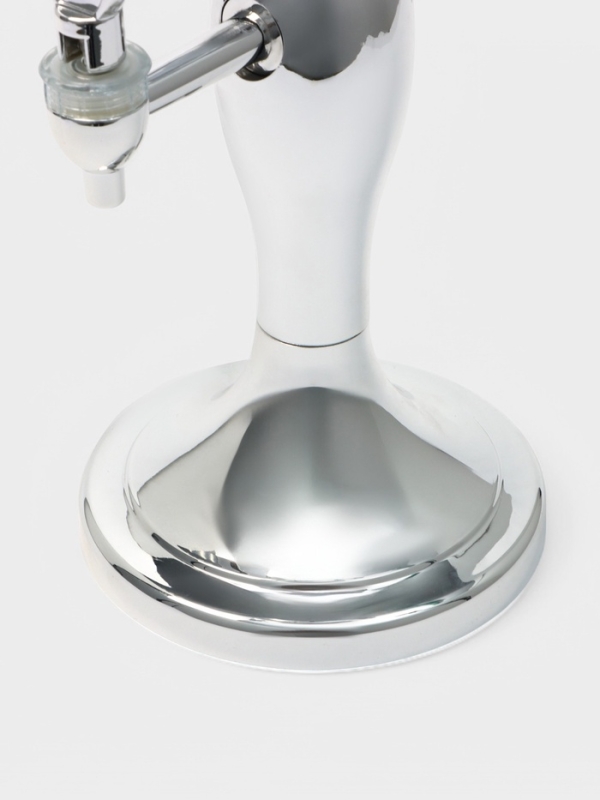 Башня пивная VaviloneDouble, 3 л, ёмкость для льда, подсветка, пластик, серебристая Башня пивная VaviloneDouble, 3 л, ёмкость для льда, подсветка, пластик, серебристая