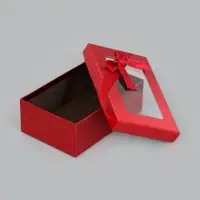 Набор подарочных коробок 3 в 1, прямоугольные с окном 23&times;16&times;9.5 21&times;14&times;8.0 19&times;12&times;6.5 см