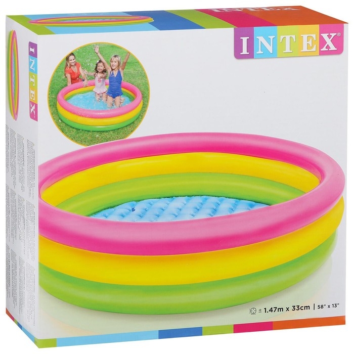 Бассейн надувной INTEX «Радуга», 147×33 см, от 2 лет, 57422NP Бассейн надувной INTEX «Радуга», 147×33 см, от 2 лет, 57422NP