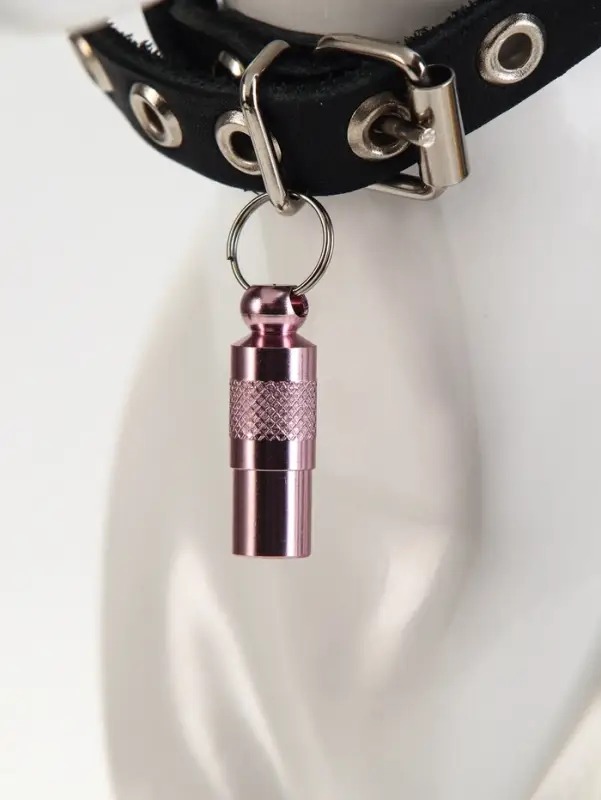 Адресник-капсула под записку, 0.9&times;2.75 см, фасовка 6 шт., металл, цвет МИКС