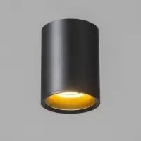 Светильник &laquo;Балло&raquo; GU10 черно-золотой 8.5&times;8.5&times;10 см