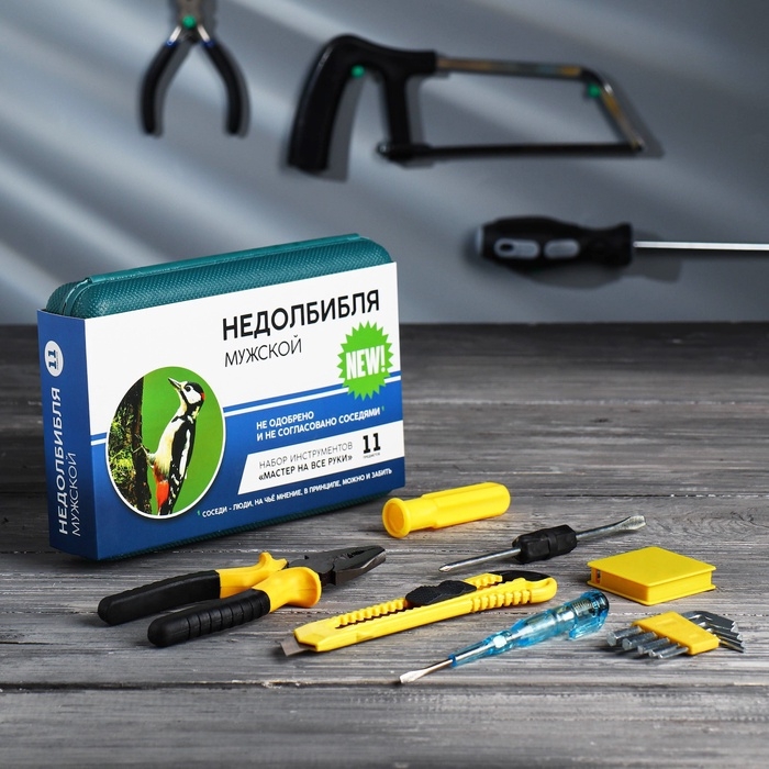 Подарочный набор инструментов в кейсе «Мастер на все руки», 11 предметов