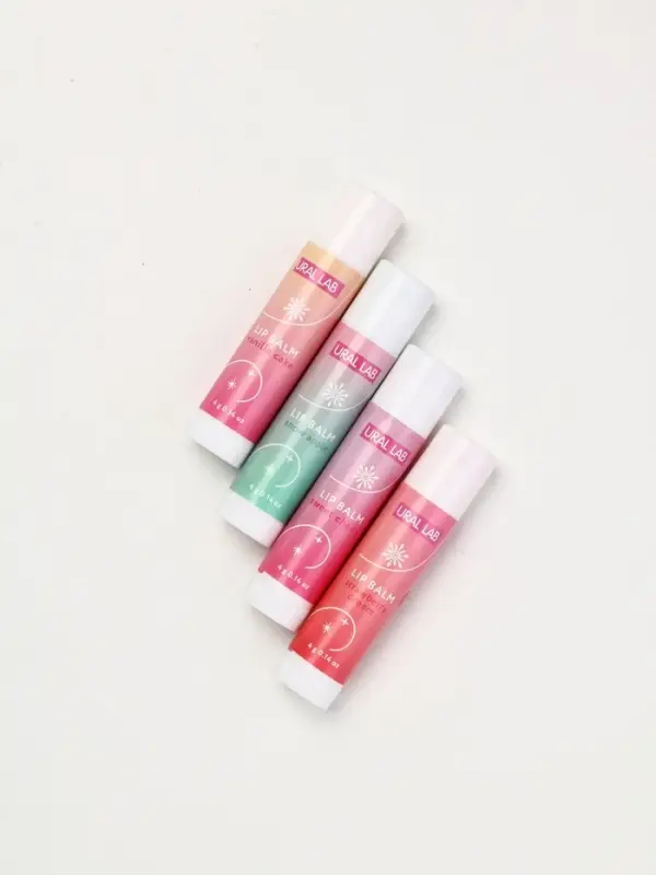 Подарочный набор новогодний Winter Fantasy, 4 бальзама и скраб для губ, URAL LAB