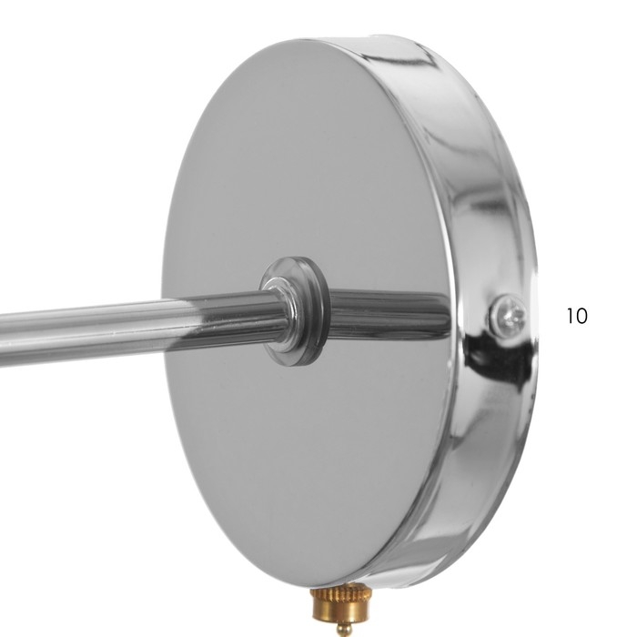 Бра 662401/1 40Вт E27 черный-хром 24х15х22 см