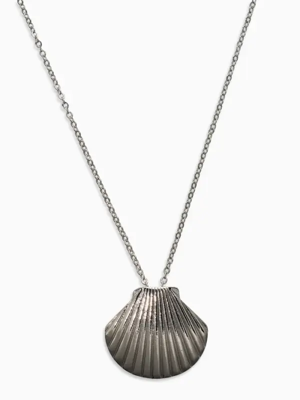 Кулон Кулон "Ракушка" вонголе, цвет серебро 50+удл