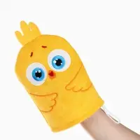 Мочалка детская для купания, варежка, из махры, ЦЫП-ЦЫП