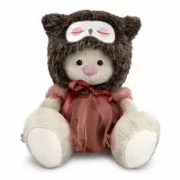 Мягкая игрушка "Зайка Ми в шапке "Сова", 18 см SidS-689