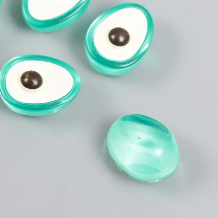 Декор для творчества акрил Декор для творчества акрил "Авокадо" набор 6 шт зелёный 1,5х1,5х1,6 см