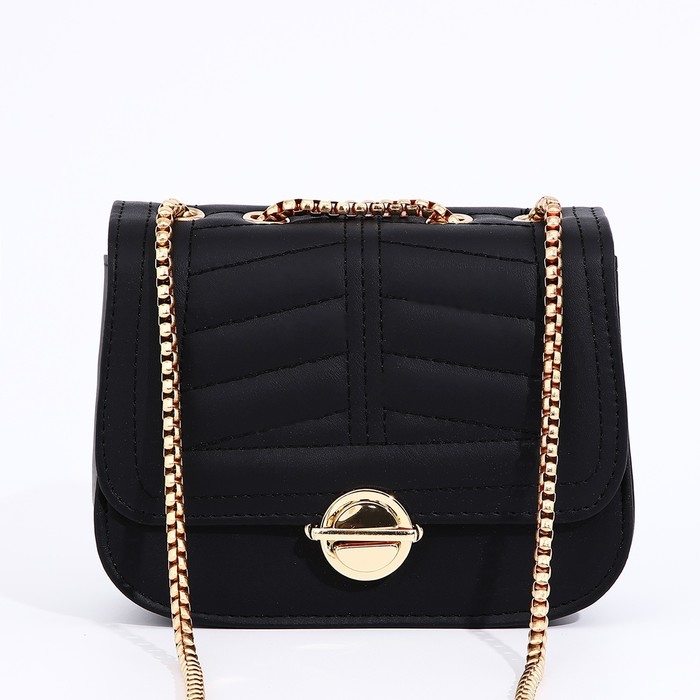 Сумка-мессенджер на застёжке, цвет чёрный Сумка-мессенджер на застёжке, цвет чёрный