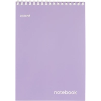 Блокнот Attache Акварель гребень картон А5 60л фиолет