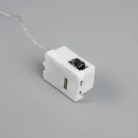 Гирлянда &laquo;Нить&raquo; 1 м роса. IP20, нить серебристая, 10 LED, 4.6 В, AG13&times;3 (в комплекте), 3 режима, свечение зелёное