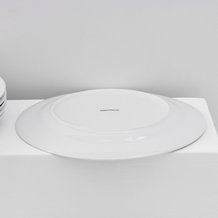 Набор тарелок фарфоровых Доляна Ternura, 18 предметов: 6 тарелок d=20 см, 6 тарелок d=25 см, 6 тарелок глубоких 340 мл Набор тарелок фарфоровых Доляна Ternura, 18 предметов: 6 тарелок d=20 см, 6 тарелок d=25 см, 6 тарелок глубоких 340 мл