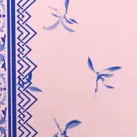 Пленка для цветов, &laquo;Эскиз&raquo;, розовый с голубым, 57&times;57 см