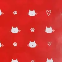 Бумага упаковочная глянцевая двухсторонняя &laquo;Коты&raquo;, 70&times;100 см