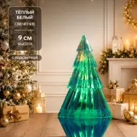 Фигура световая &laquo;Ёлочка&raquo;, 9 см, 1 LED, свечение RGB