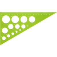 Треугольник с окружн. 19 см угол 30 градпластик NEON Cristal ТК11
